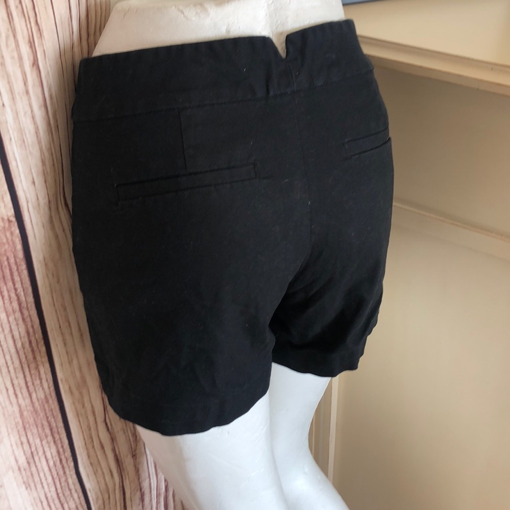Banana Republic Black Cotton Shorts Size 4 - Picture 3 of 5